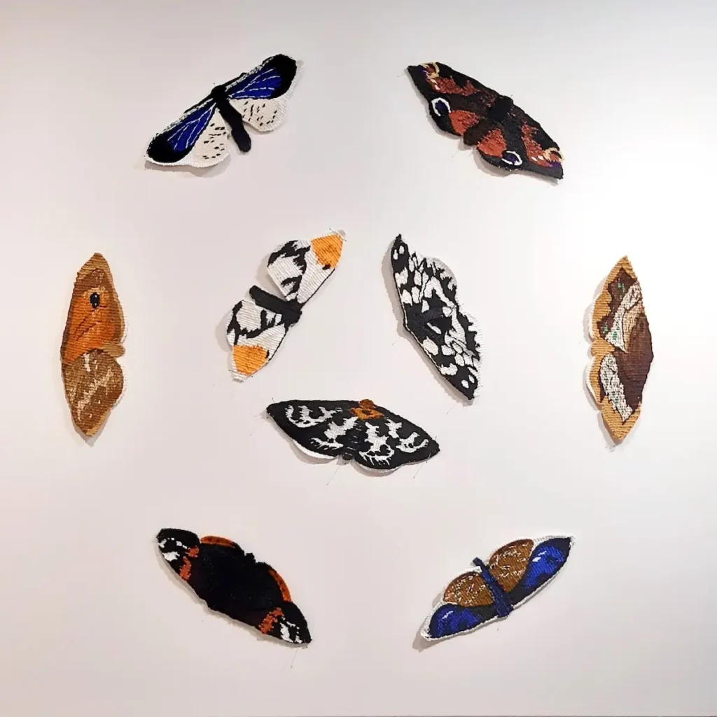Eclipse woven tapestry by Lucy Sugden