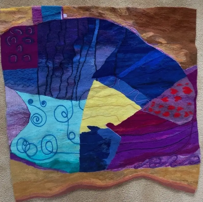 Midnight Dance weaving by Rowen Schussheim-Anderson