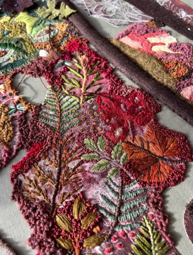 Detail of Lost in the forest by Sabine Kaner