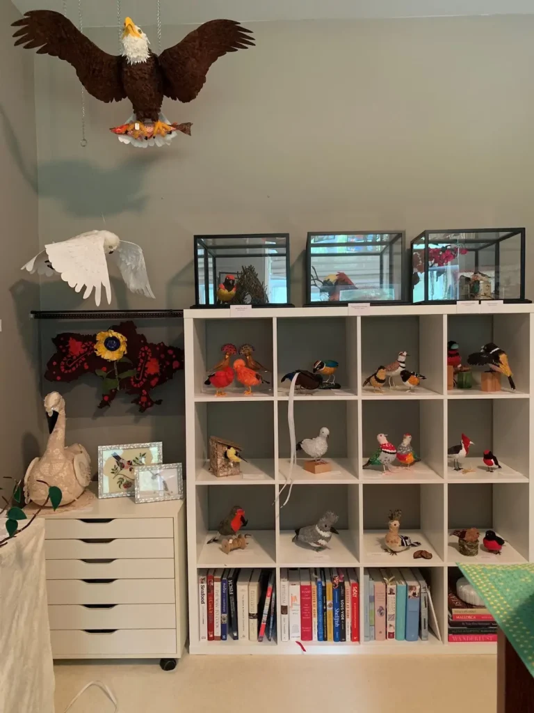Display of birds by Serap Whitmer