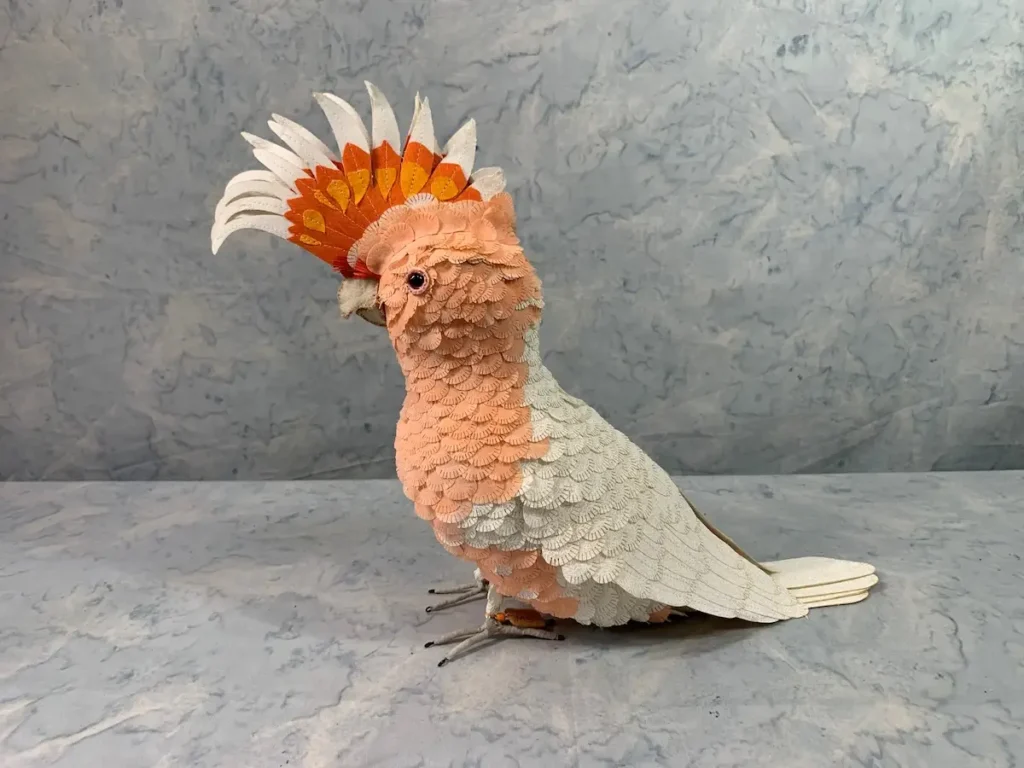 Cockatoo 3D bird made by Serap Whitmer