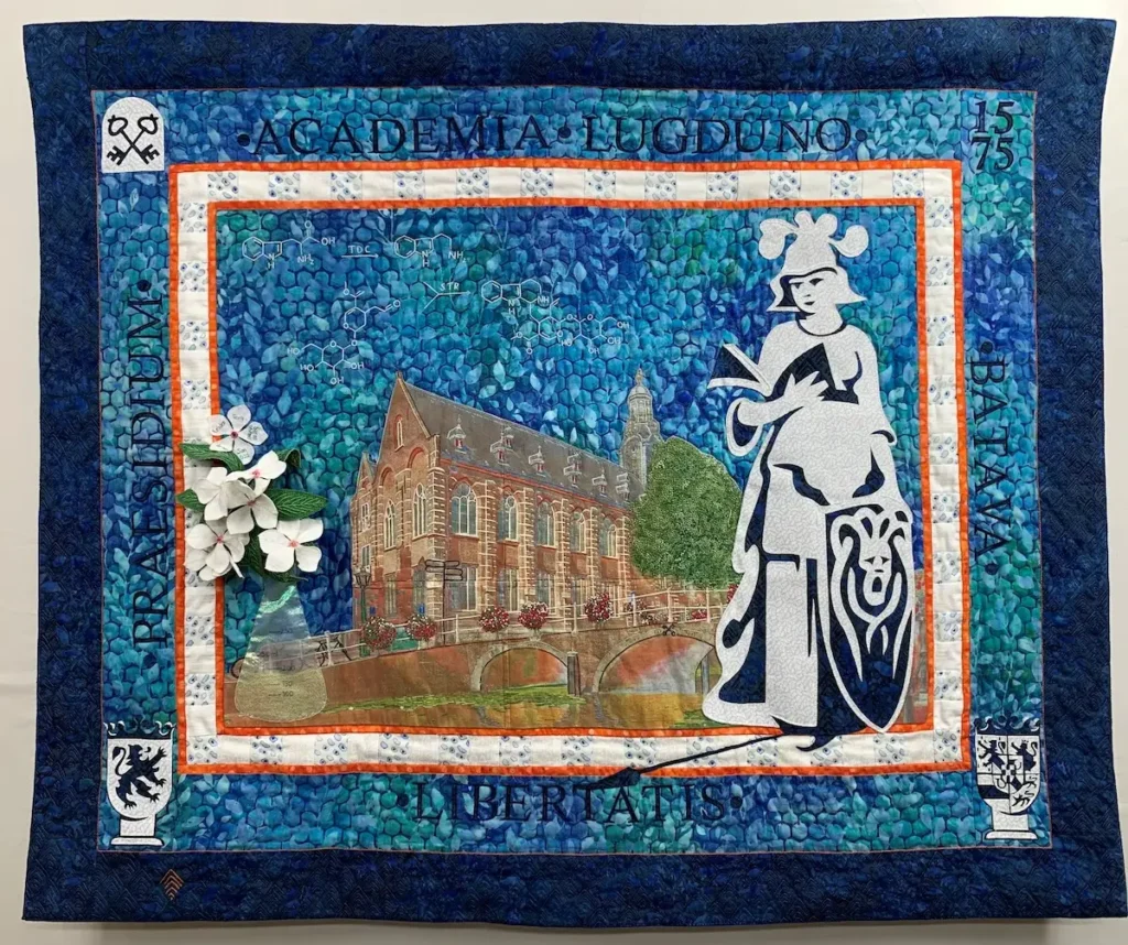 Student Abroad, full front of quilt by Serap Whitmer