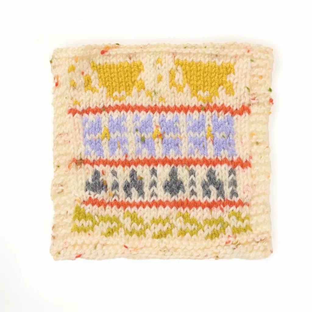 Garden Fair Isle knitted by Sian Brown