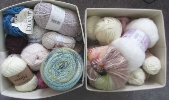 Sian Brown's yarn boxes